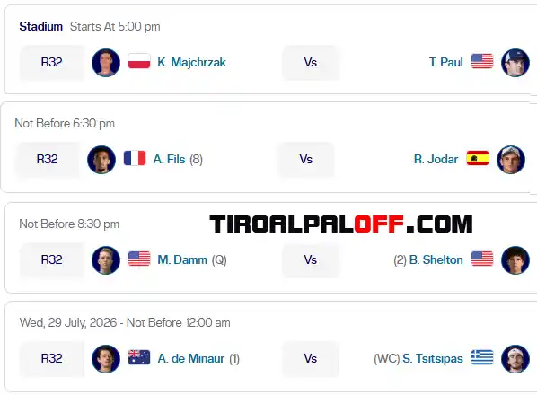 wta washington martes28 julio 2026 partidos tiroalpalo