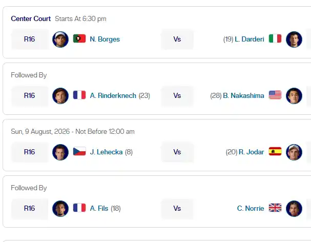 atp montreal central sabado8 agosto 2026 tiroalpalo